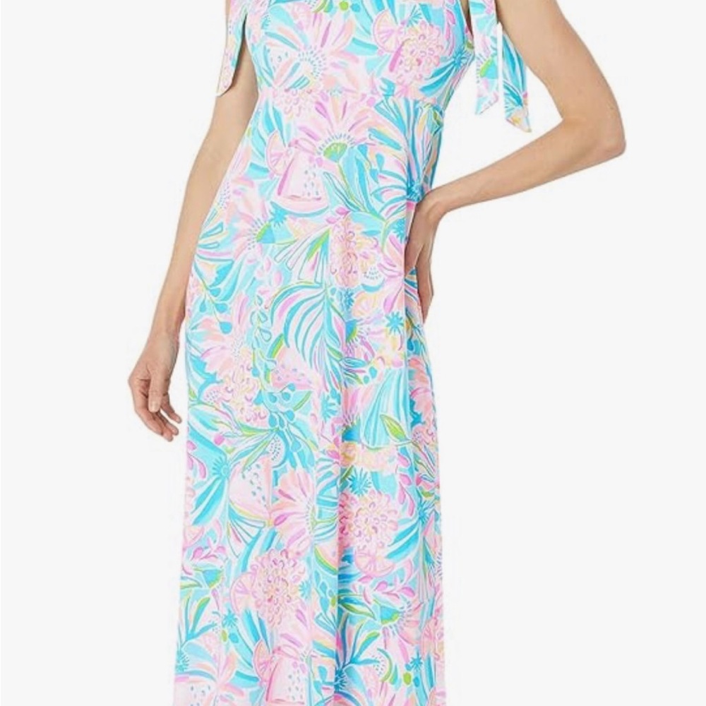 Lilly Pulitzer Maleka Maxi Dress - Tropical Punch Multi XS-NWT - Picture 9 of 9